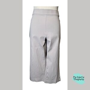 Counterparts Cream Cropped Ankle Pants Relaxed Fit